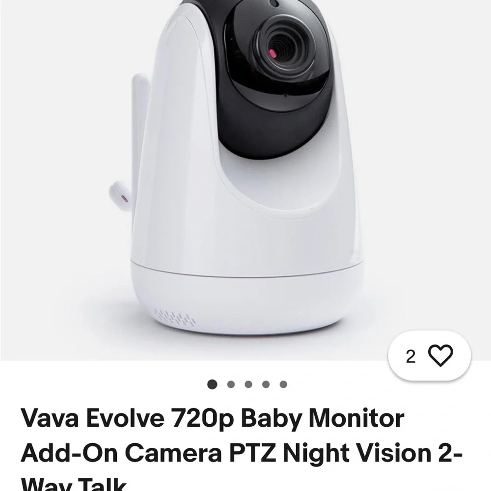 Vava Evolve 720p Baby Monitor Camera with Night Vision *FREE MONITOR